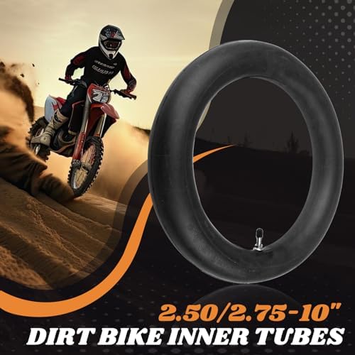 2026 AR-PRO 2.50/2.75-10 Dirt Bike Replacement Inner Tubes Heavy Duty | Compatible with Honda Crf50 /Xr50  Razor MX650 / MX500  Suzuki DRZ70 / JR50  Yamaha PW50