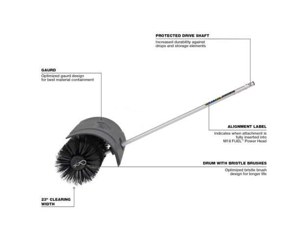 49-16-2741 M18 FUEL QUIK-LOK Bristle Brush Attachment