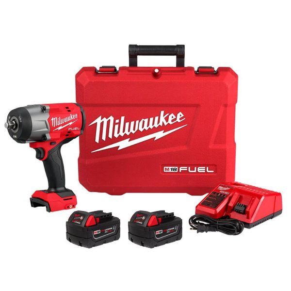 2967-22 M18 FUEL 18V Lithium-Ion Brushless Cordless High-Torque 1/2 in. Impact Wrench w/Friction Ring Kit