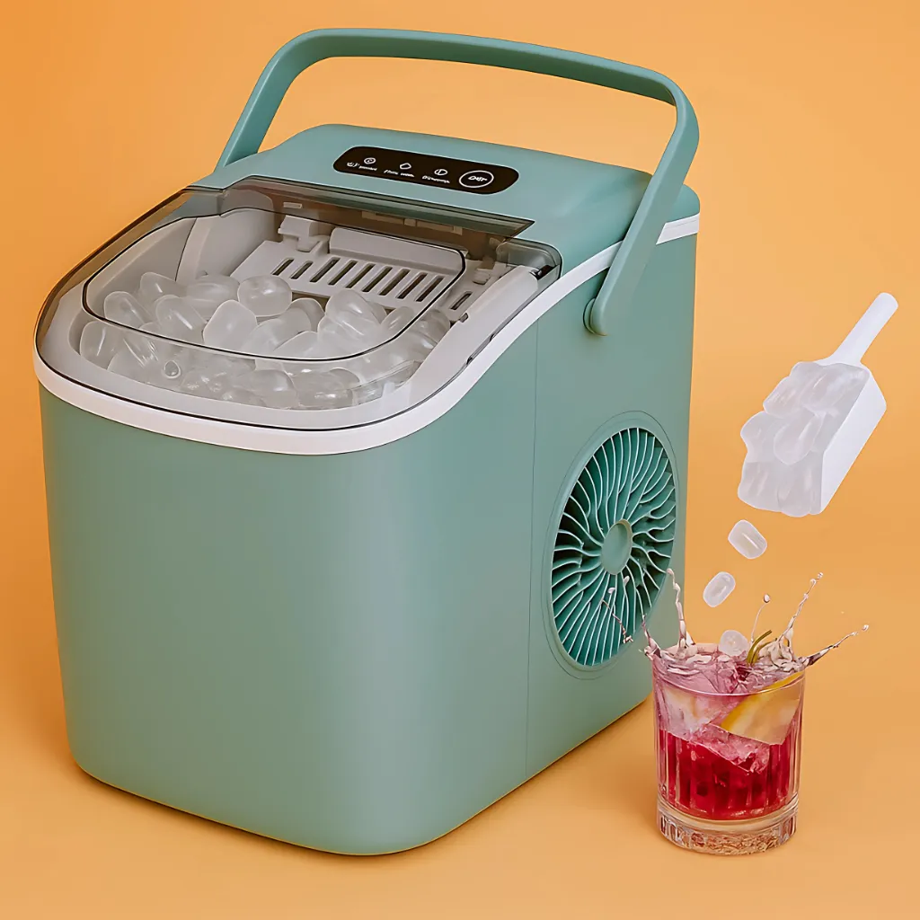 🔥 Hicon Countertop Ice Maker Machine With Handle And Scoop