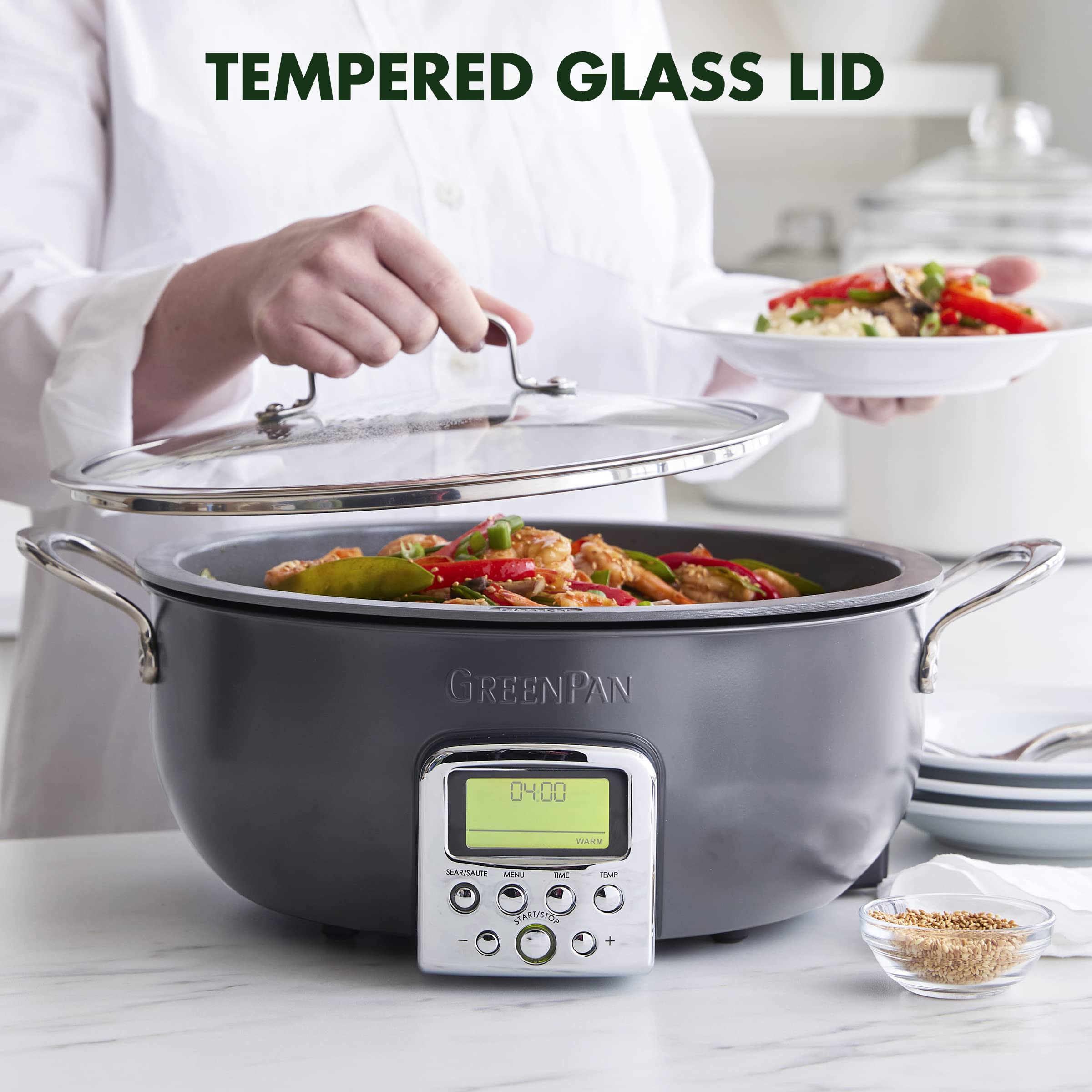 GreenPan Essential Electric Stir Fry Dishwasher