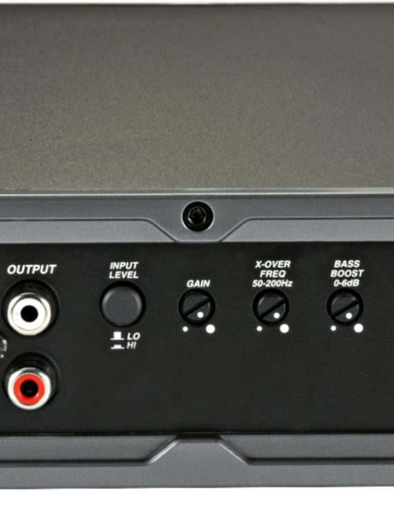 2026 KICKER – CX 1200W Class D Digital Mono Amplifier with Variable Low-Pass Crossover – Black