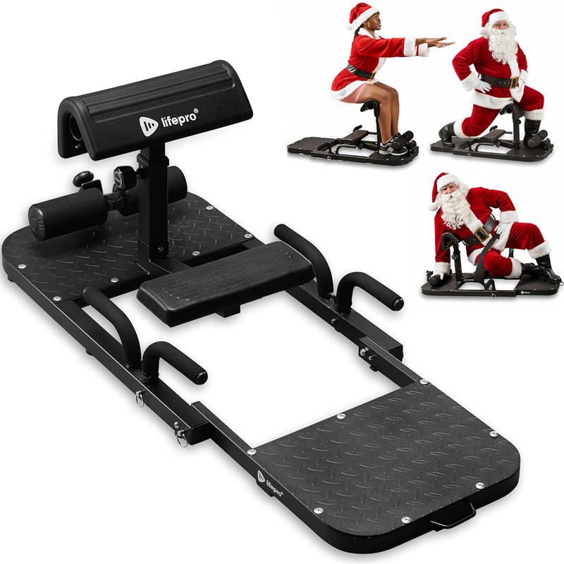 LifePro GluteBlast Hip Thrust Machine - Foldable Home Gym Station for Sculpted Glutes & Lower Back Support | Adjustable Workout Equipment with LIFETIME WARRANTY