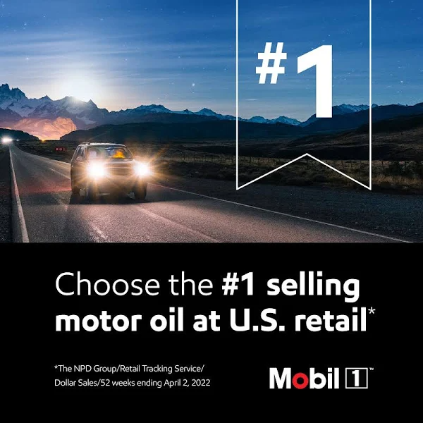 Mobil 1 5W-30 Extended Performance High Mileage Formula Motor Oil - 5 qt