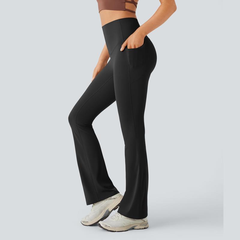 🔥 HALARA UltraSculpt High Waisted Tummy Control Pocket Bootcut Leggings
