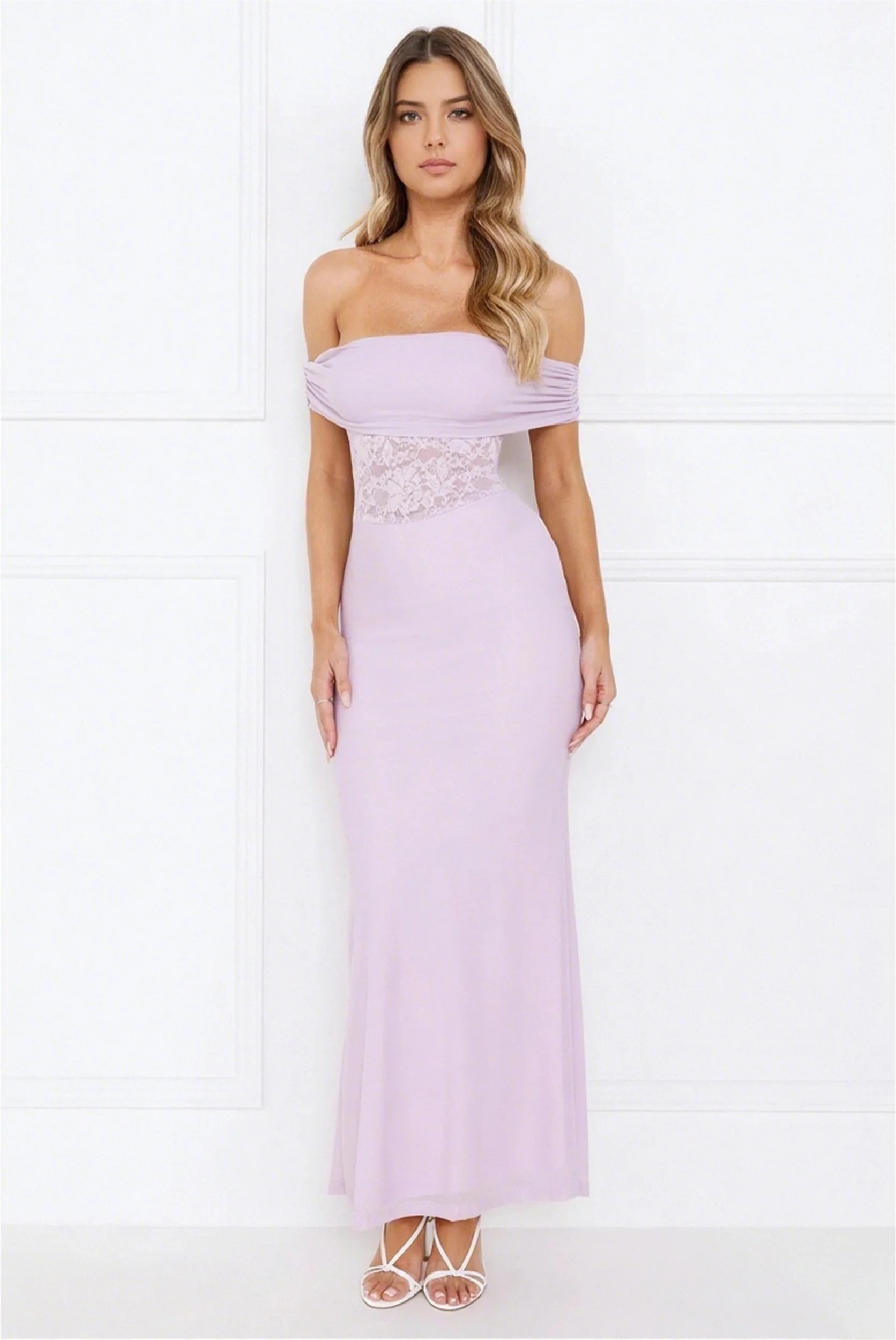 Off Shoulder Maxi Dress