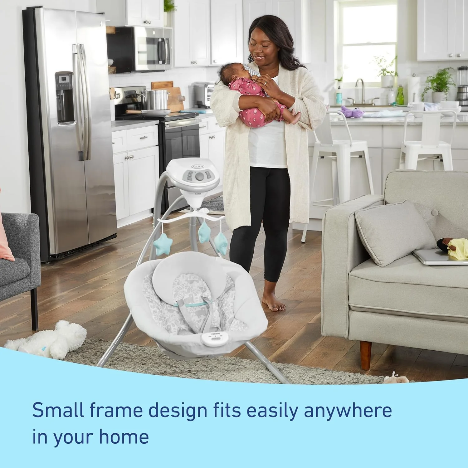 GRACO Simple Sway Swing - Cozy Ivy Baby Swing Seat