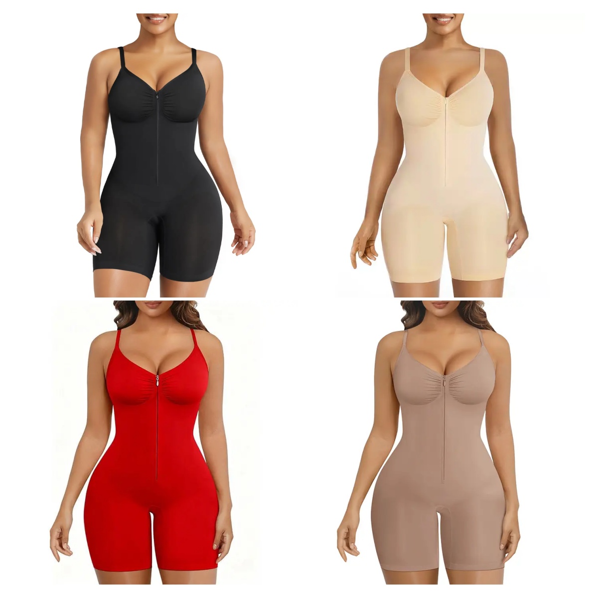 ⏳ Flash Sale 🔥 SHAPERX 4-Pack Seamless Body Shaper – Curve Control