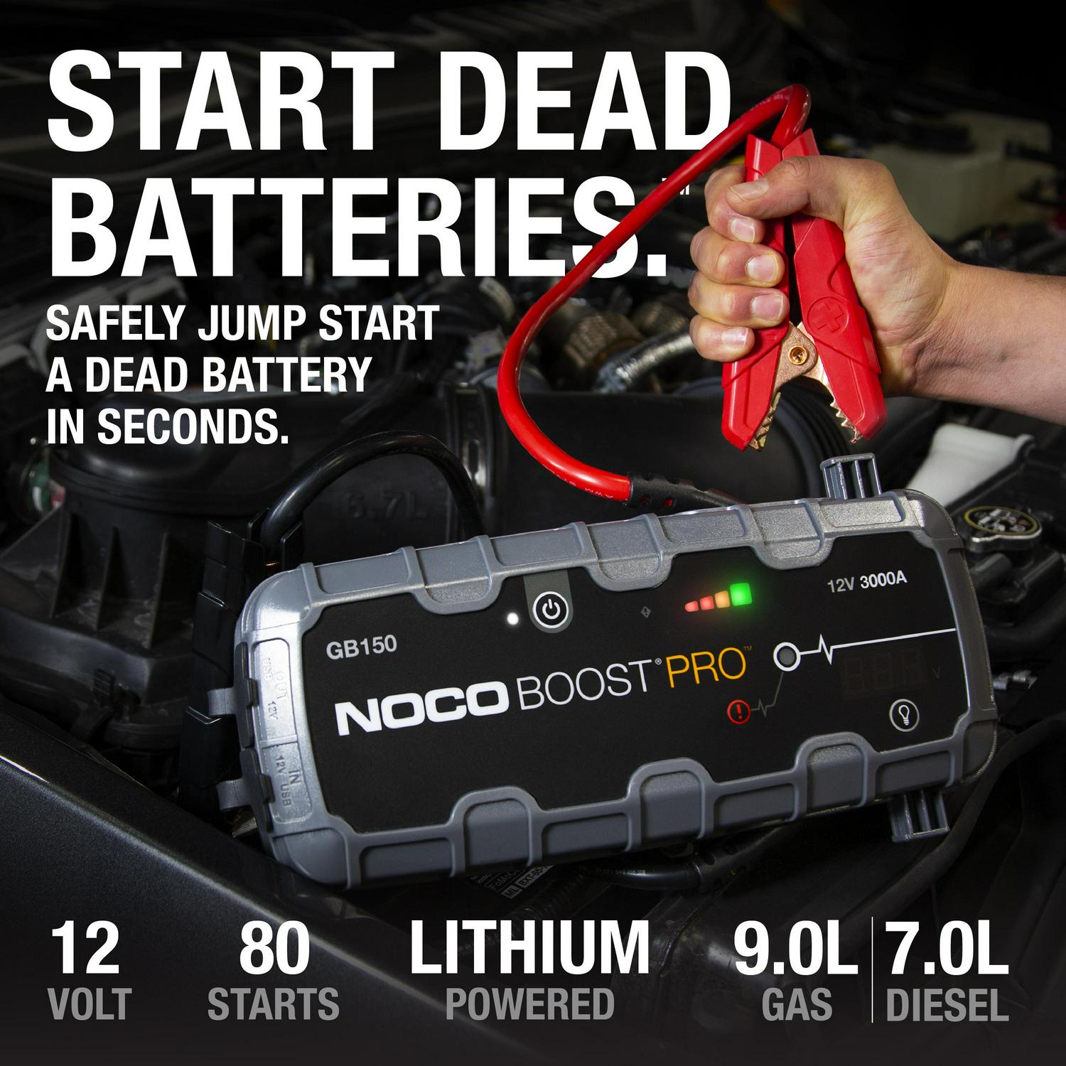 Boost Pro GB150 3000A 12V UltraSafe Portable Lithium Jump Starter  flarmor