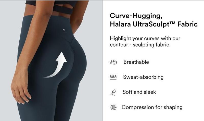Halara UltraSculpt High Waisted Scrunch Butt Lifting Tummy Control Pocket Shaping Training Leggings  #TikTokShopHolidayHaul