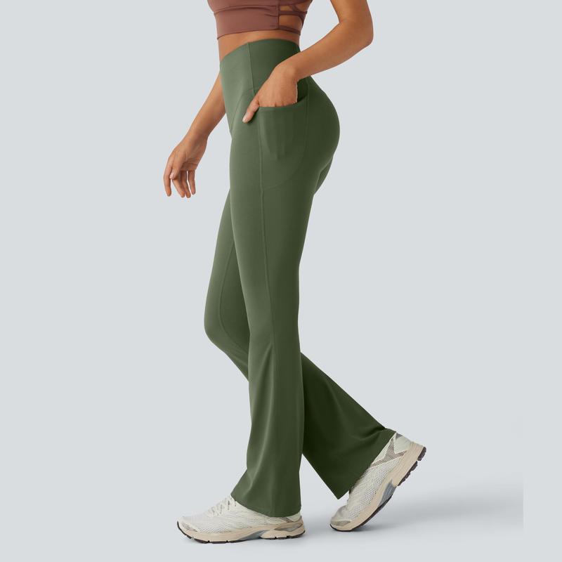 🔥 HALARA UltraSculpt High Waisted Tummy Control Pocket Bootcut Leggings