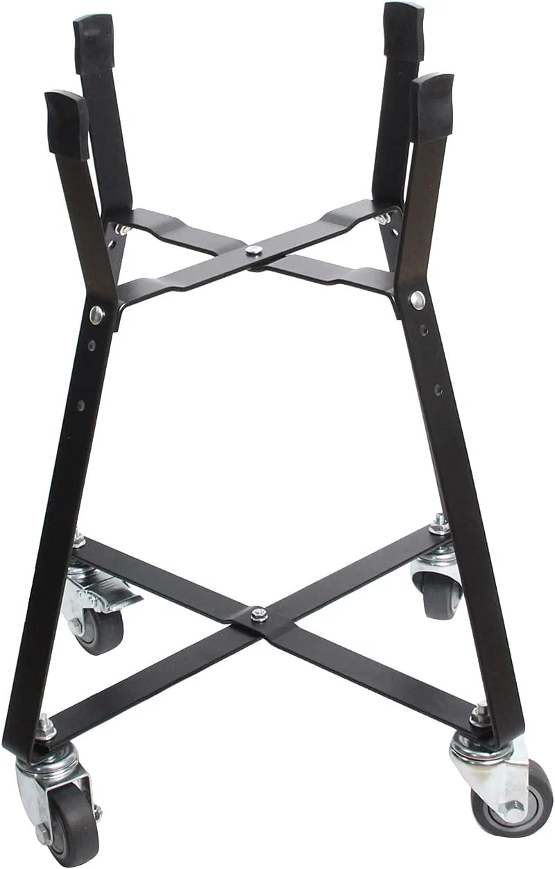 Rolling Cart for Kamado Joe Junior | Heavy Duty Outdoor Grill Stand with Locking Wheels