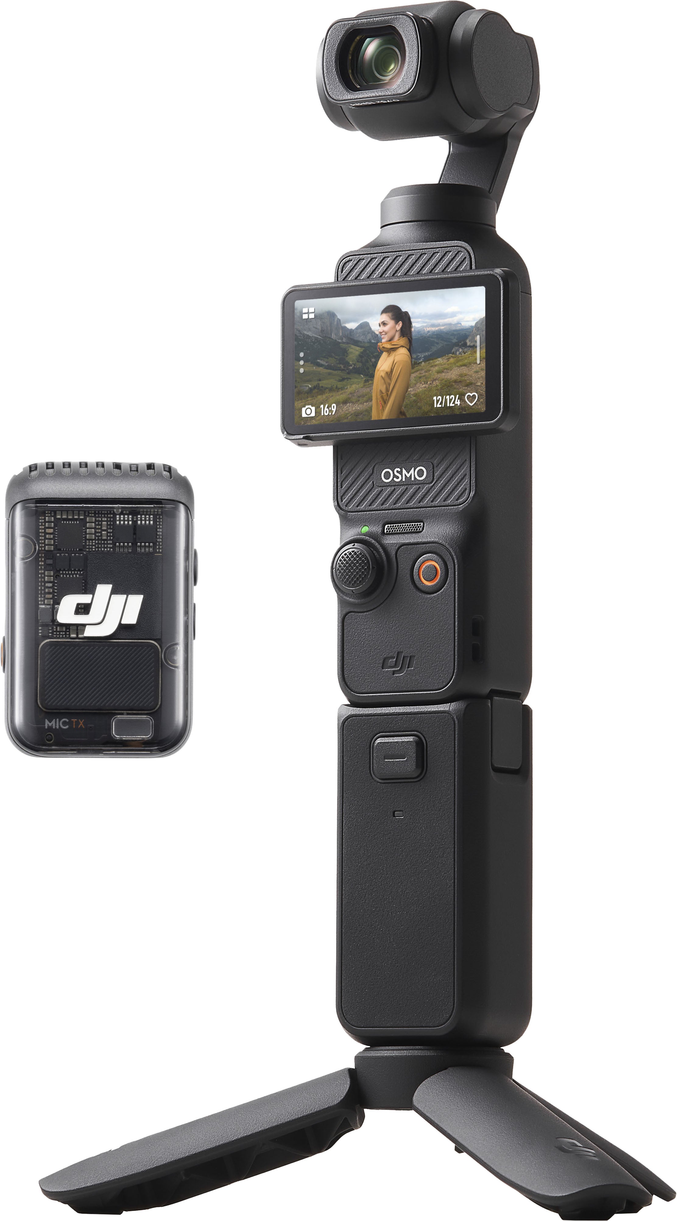 Osmo Pocket 3 Creator Combo 3-Axis Stabilized 4K Handheld Camera with Rotatable Touchscreen - Gray