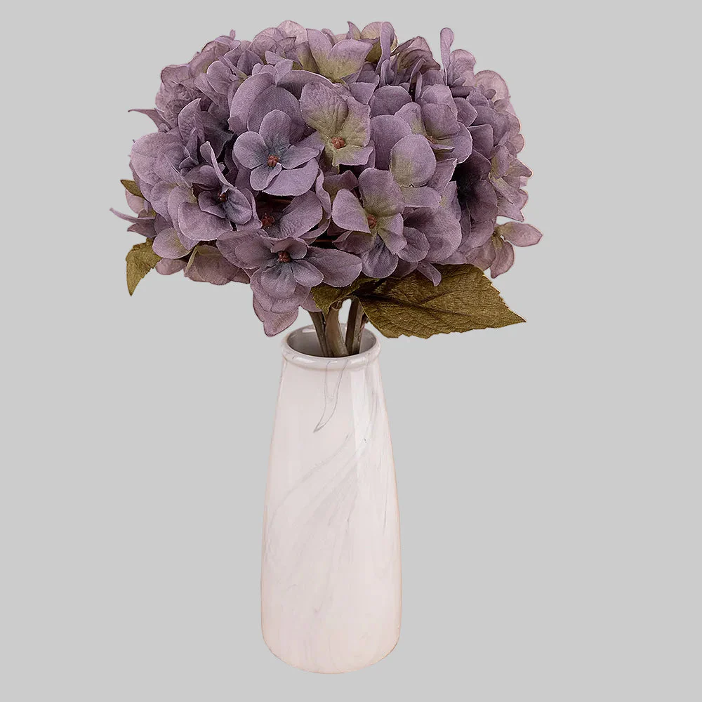 Artificial Hydrangea Flower Branch – Autumn Faux Floral Stem for Home & Wedding Decor
