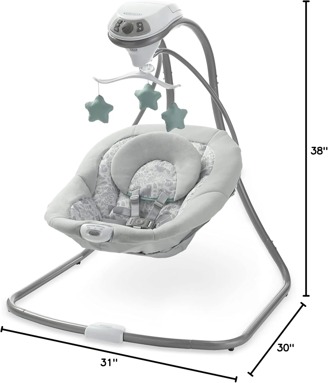 GRACO Simple Sway Swing - Cozy Ivy Baby Swing Seat