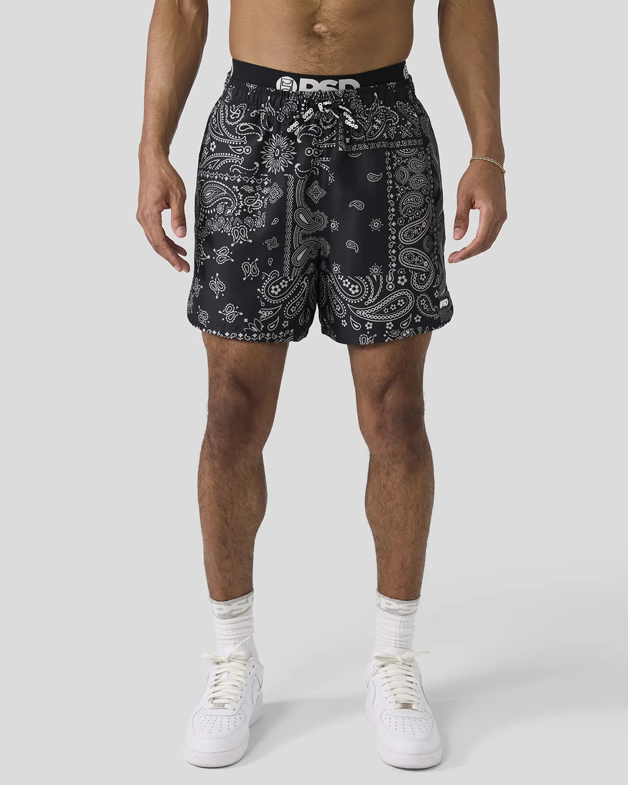 Khaki Paisley Essential Short