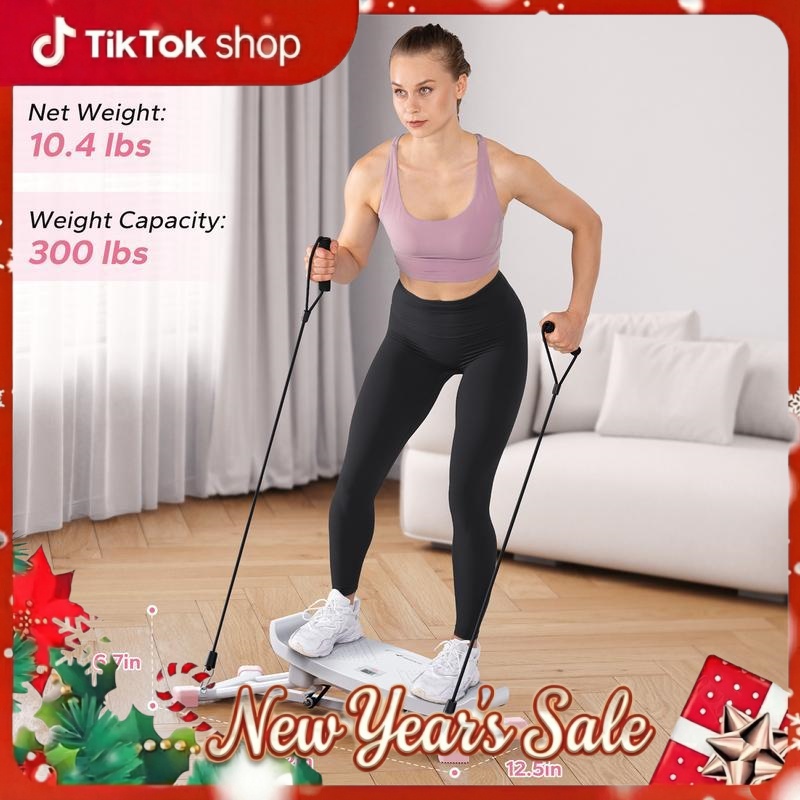 Merach Balance Board Balancing Machine Rocking Stepper Leg Exercise Low Impact Plyometric Training Fun Cardio Trainer Full Body Aerobic Exercise Equipment