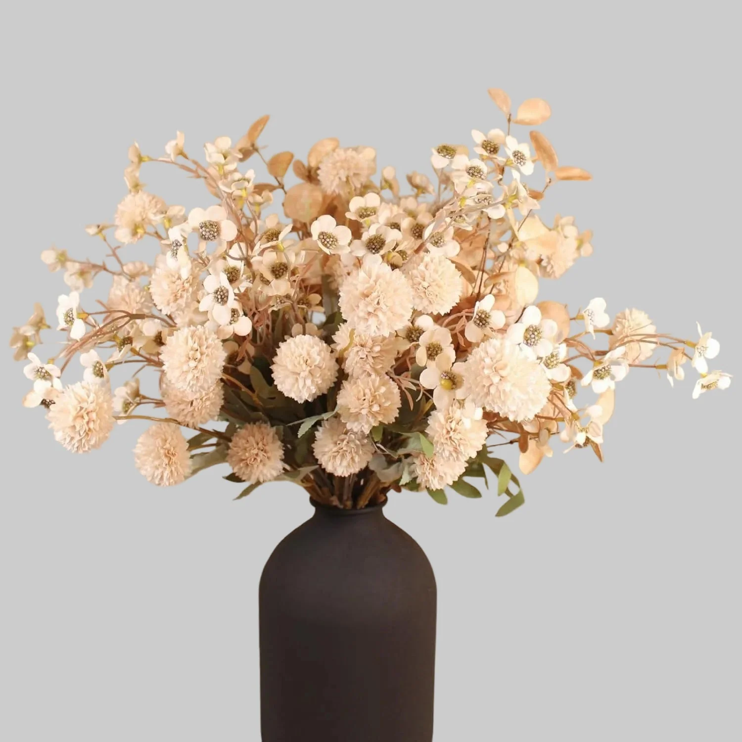 Artificial Autumn Dandelion Flower Branch – Silk Faux Floral Decor for Home & Wedding