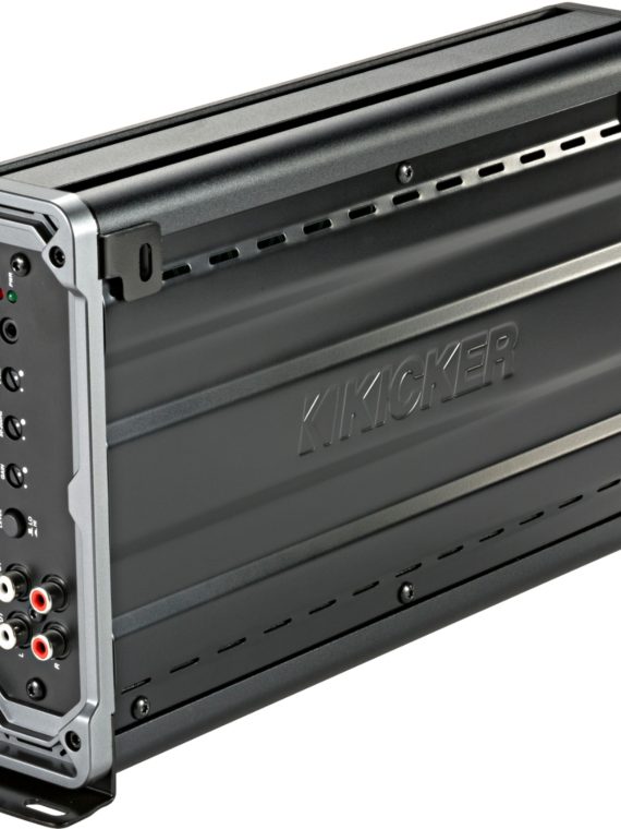2026 KICKER – CX 1200W Class D Digital Mono Amplifier with Variable Low-Pass Crossover – Black