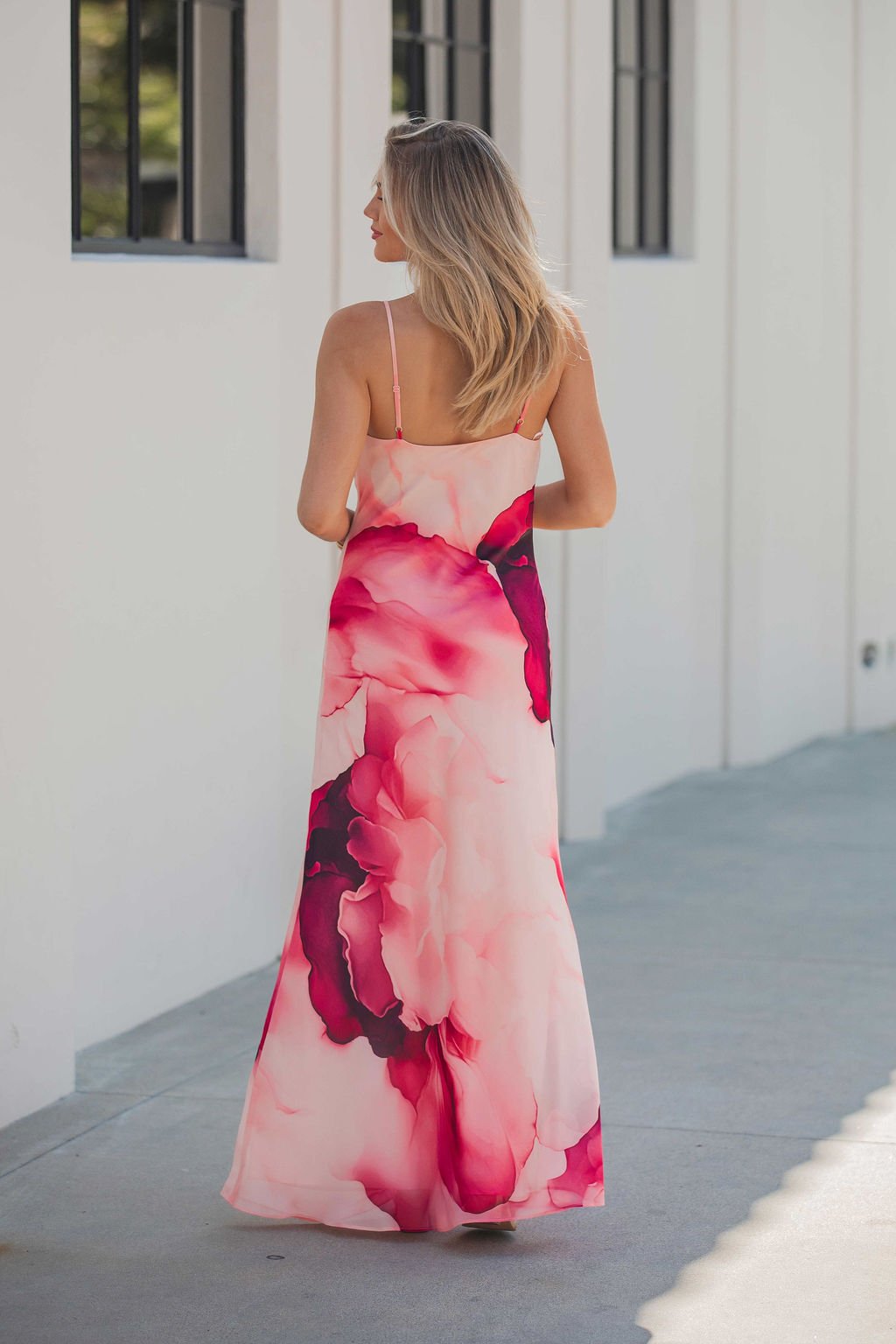 Steve Madden Maxinia Coral Print Maxi Dress