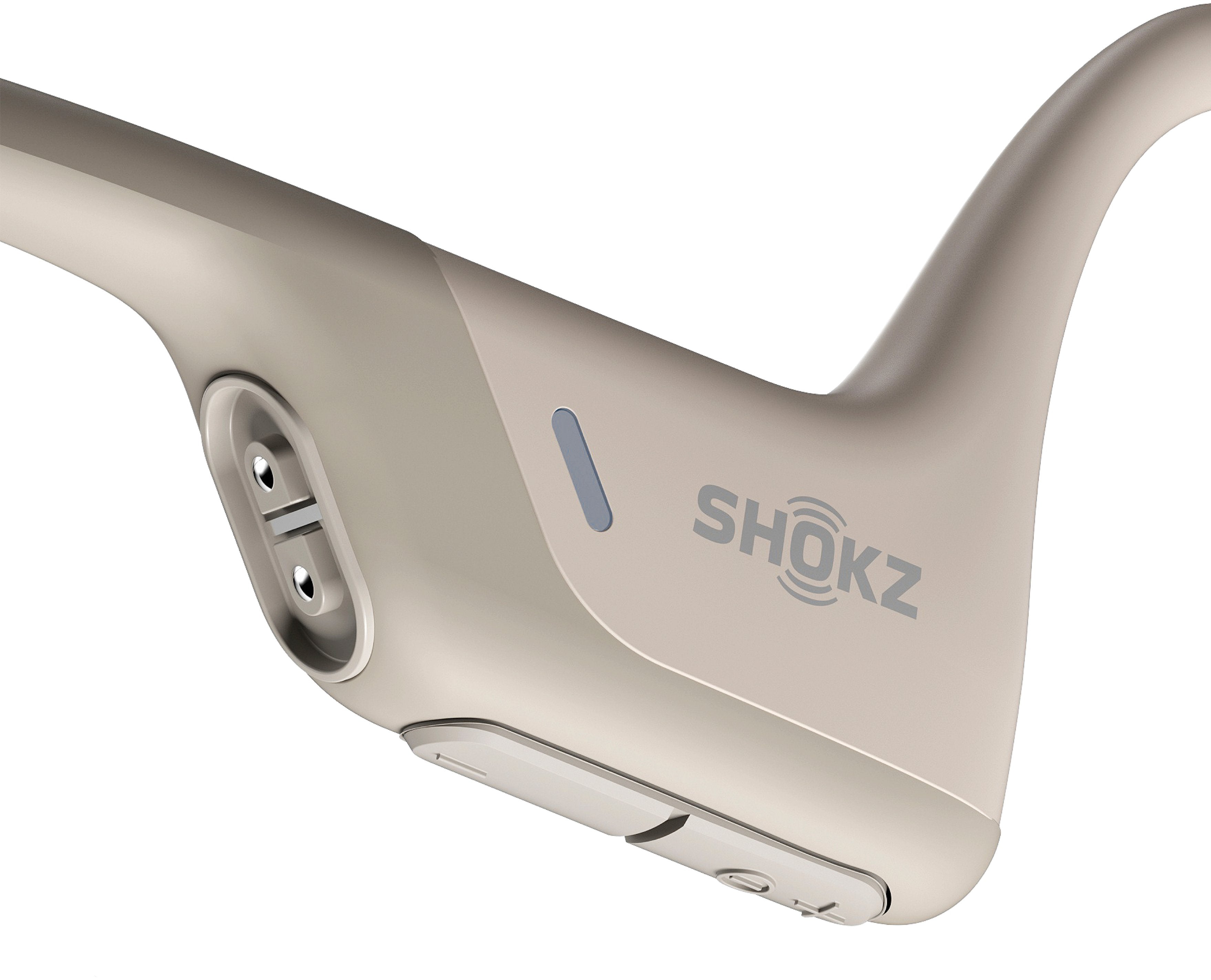 Shokz - OpenRun Pro Premium Bone Conduction Open-Ear Sport Headphones - Beige