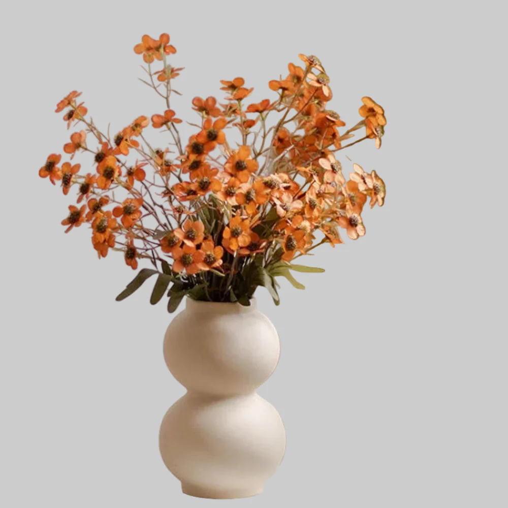 Artificial Dried Flower Bundle – Retro Pastoral Faux Flowers for Home & Wedding Decor (4PCS)
