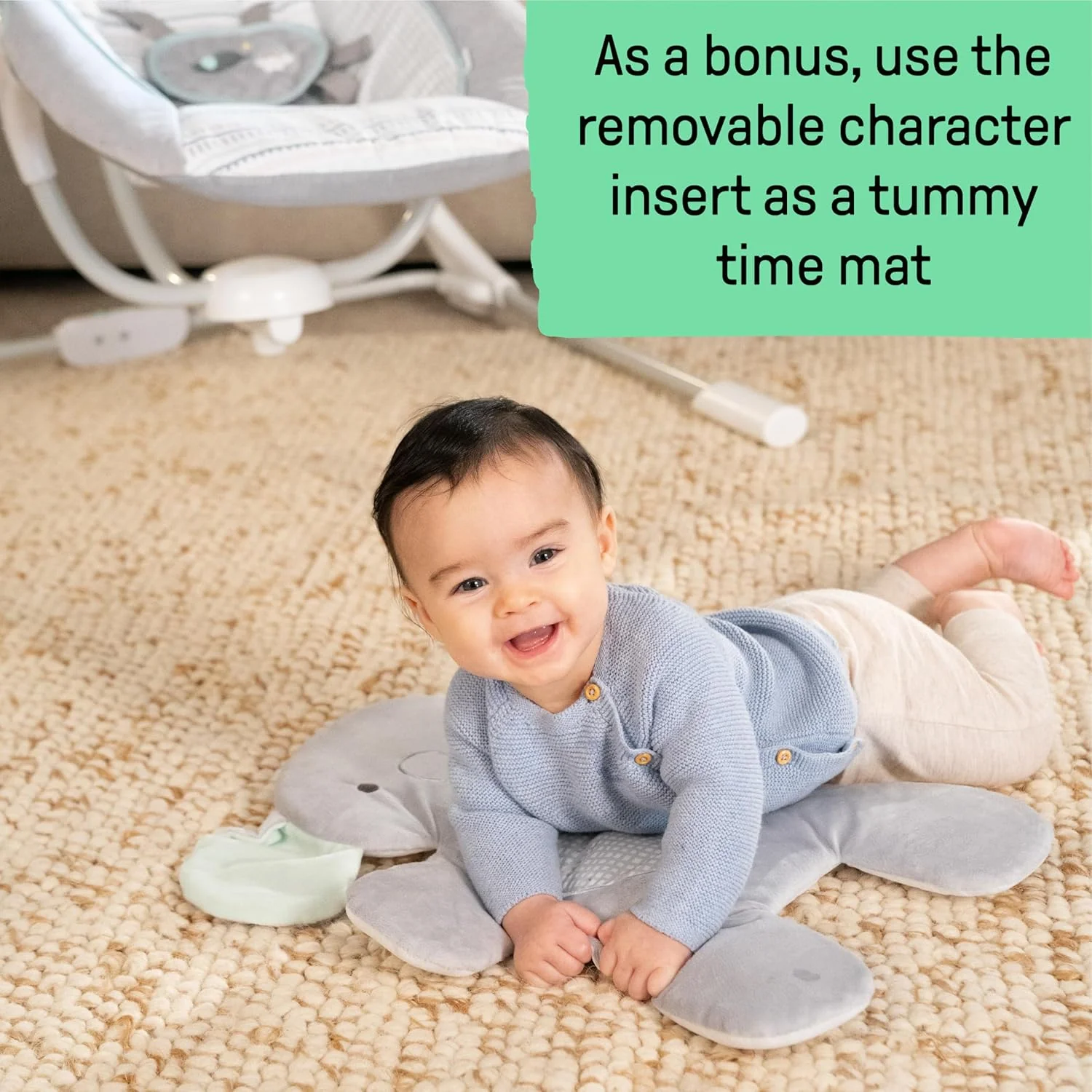 INGENUITY Inlighten 5-Speed Baby Swing with Swivel Seat