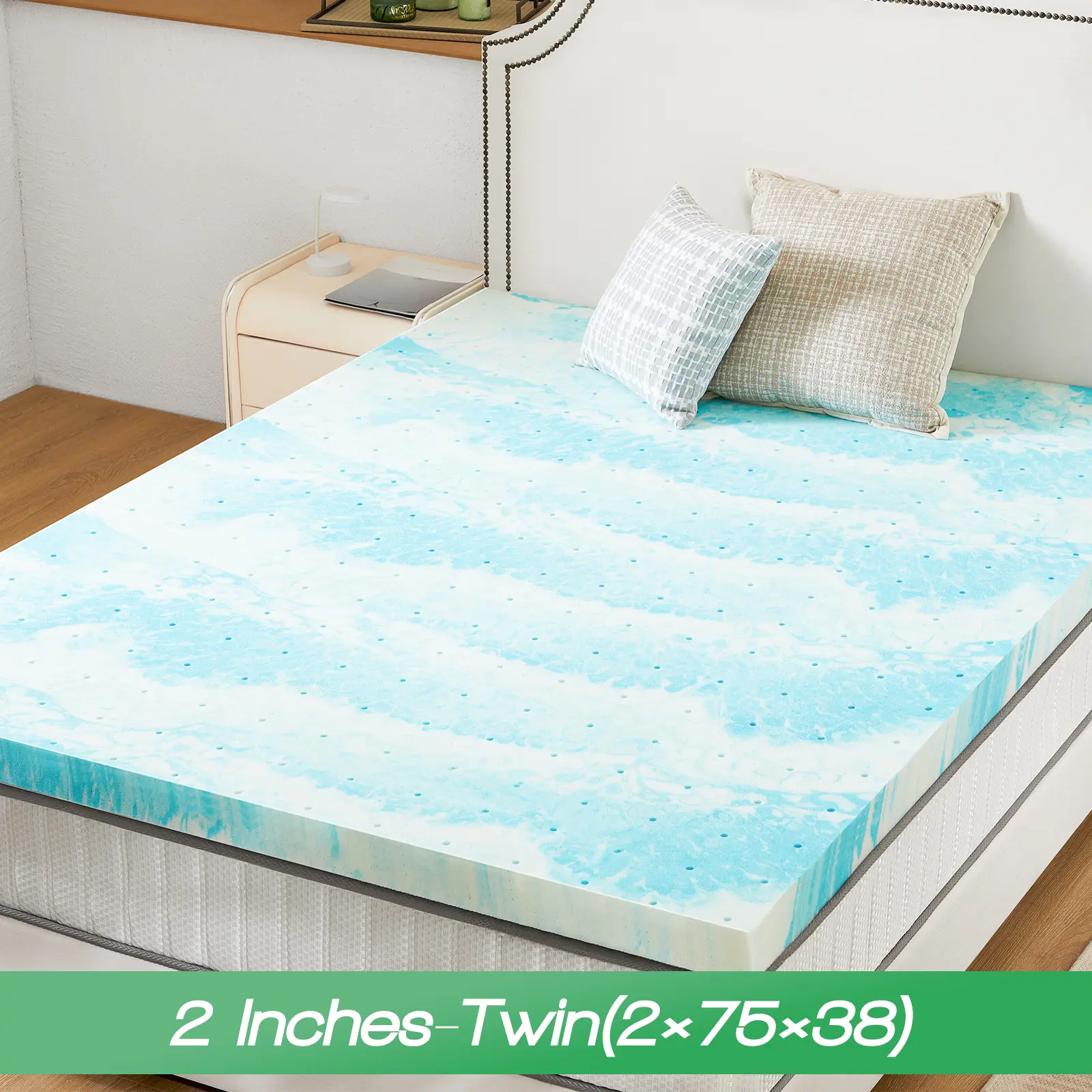 Sweetcrispy Official -  Mattress Topper Memory Foam Mattress Breathable Topper