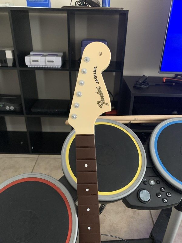 Rockband 4 PS4 Bundle Guitar Drums TESTED WORK EXCELLENT