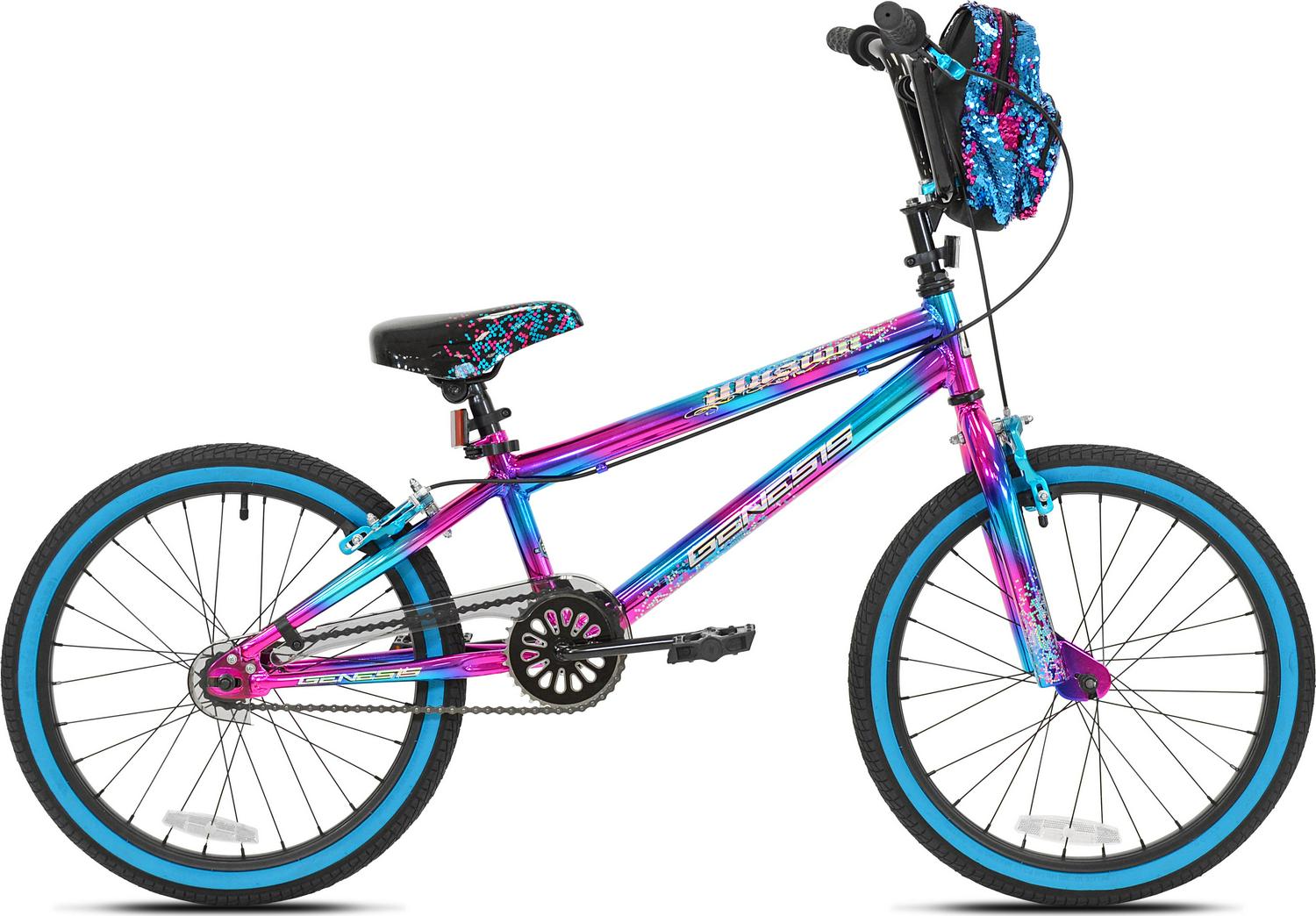 Genesis 20 Illusion Girls Bike, Blue/Purple  flarmor