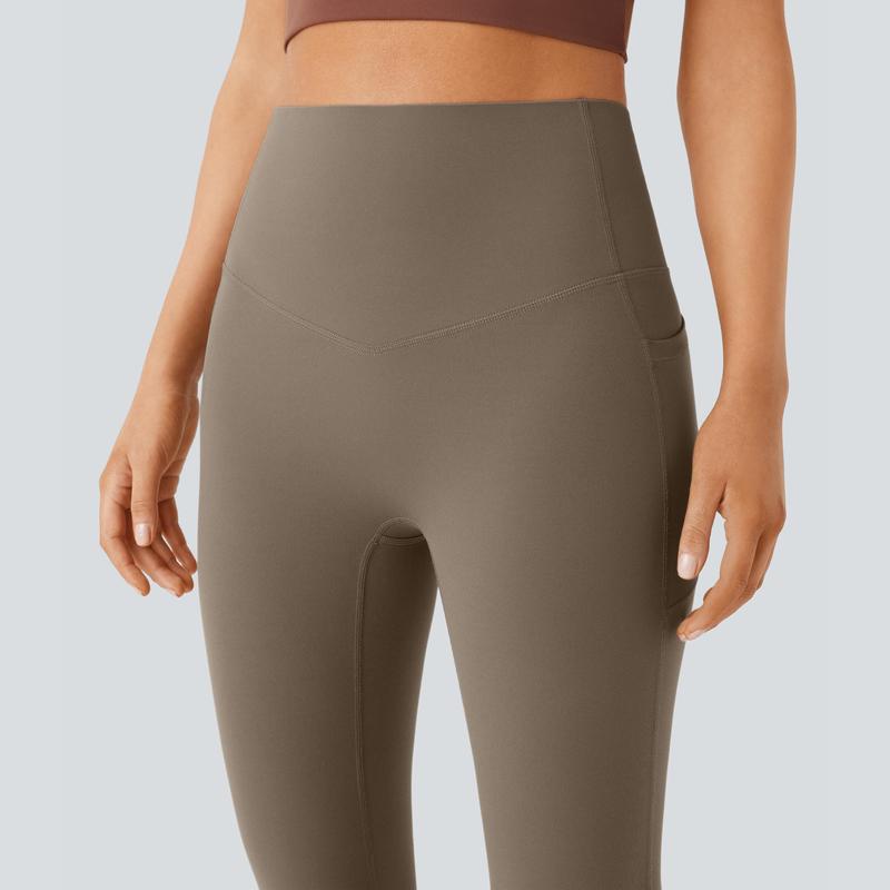 🔥 HALARA UltraSculpt High Waisted Tummy Control Pocket Bootcut Leggings