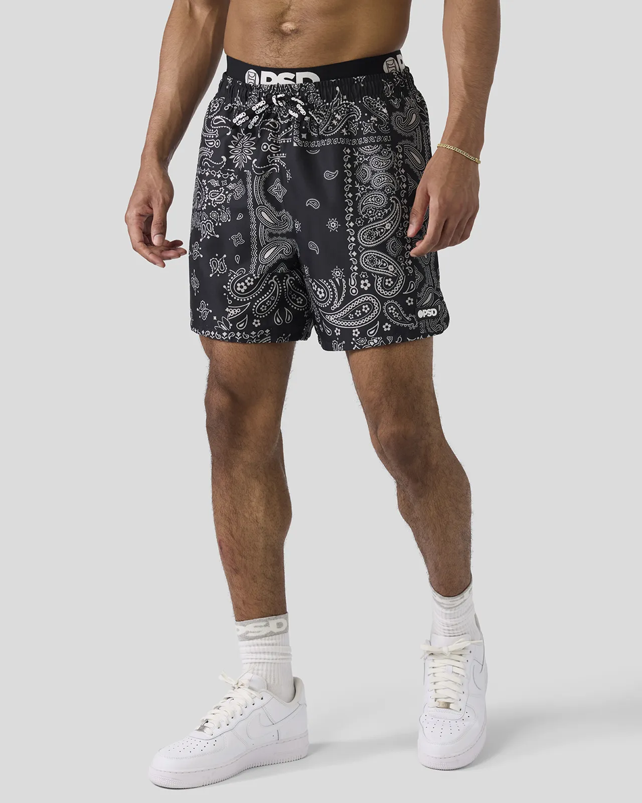 Khaki Paisley Essential Short