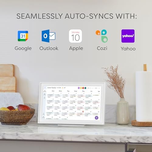 Smart 15-inch Digital Calendar & Chore Chart with Touchscreen