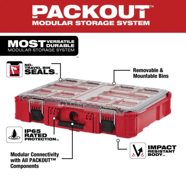 48-22-8430  11-Compartment Impact Resistant Portable Small Parts Organizer