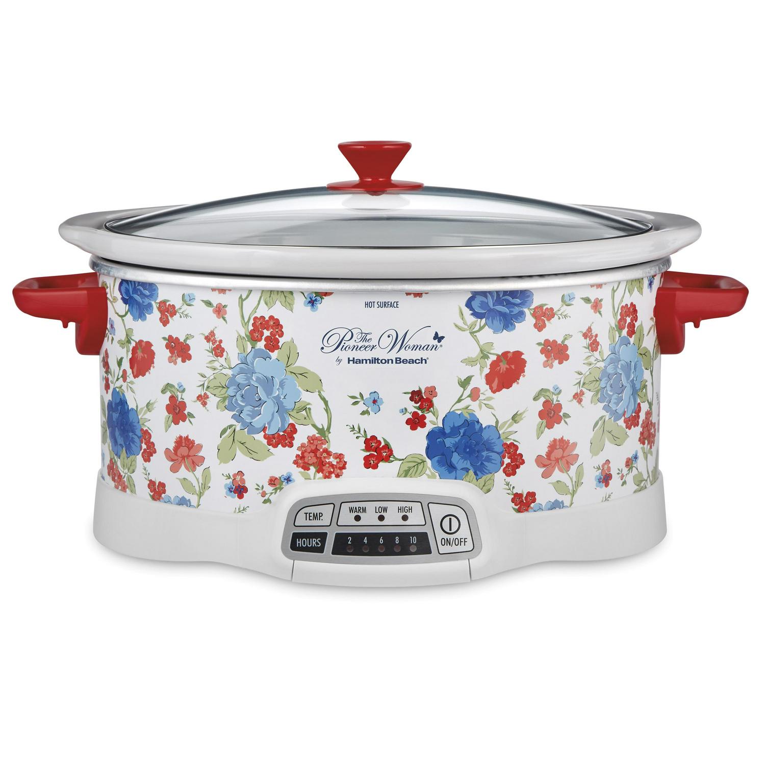 2026 The Pioneer Woman Classic Charm 7-qt Programmable Slow Cooker by Hamilton Beach