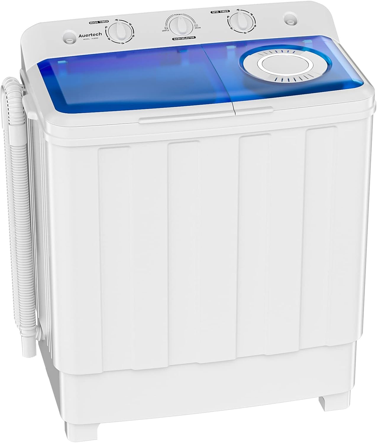 Auertech Portable Washing Machine, 28lbs Twin Tub Washer Mini Compact Laundry Machine
