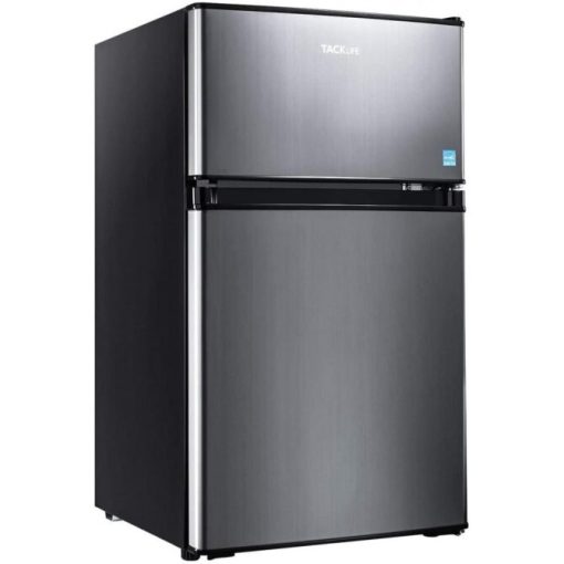 Mini Fridge with Freezer, 3.1 Cu.Ft Small Refrigerator, Compact Refrigerator with LED Light  flarmor