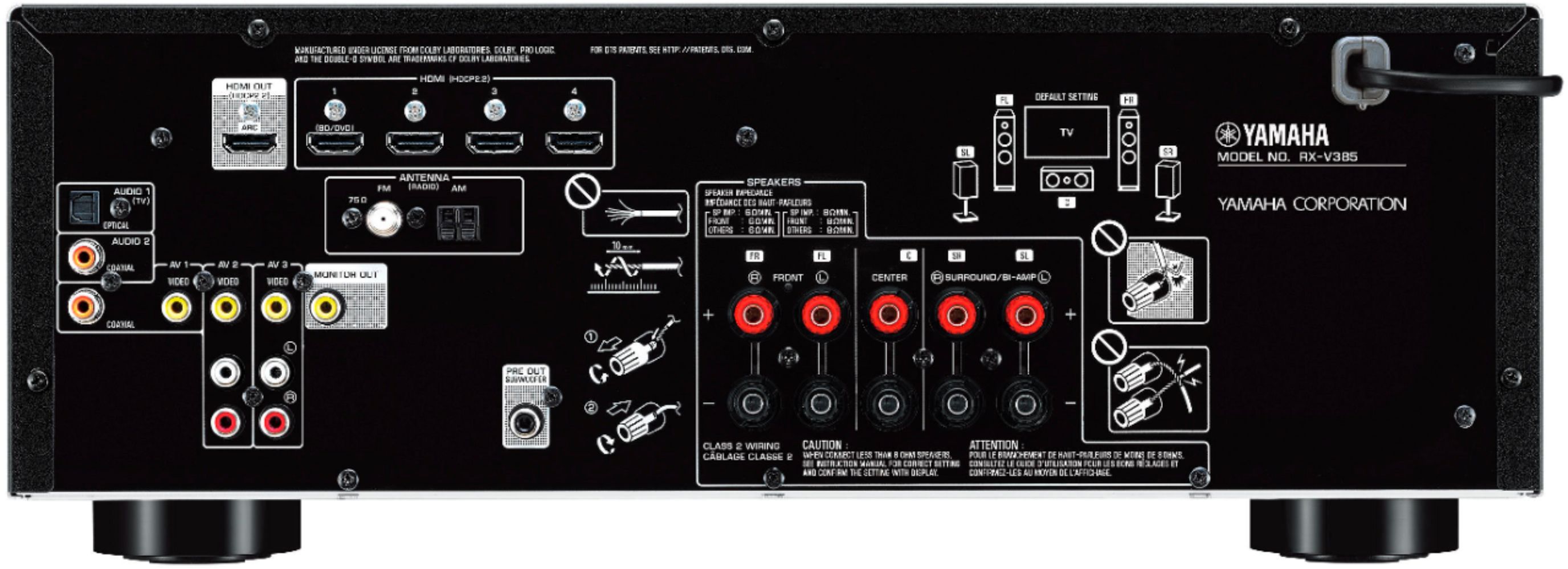 2026 Yamaha – 5.1-Channel 4K Home Theater Speaker System with Powered Subwoofer and Bluetooth Streaming – Black