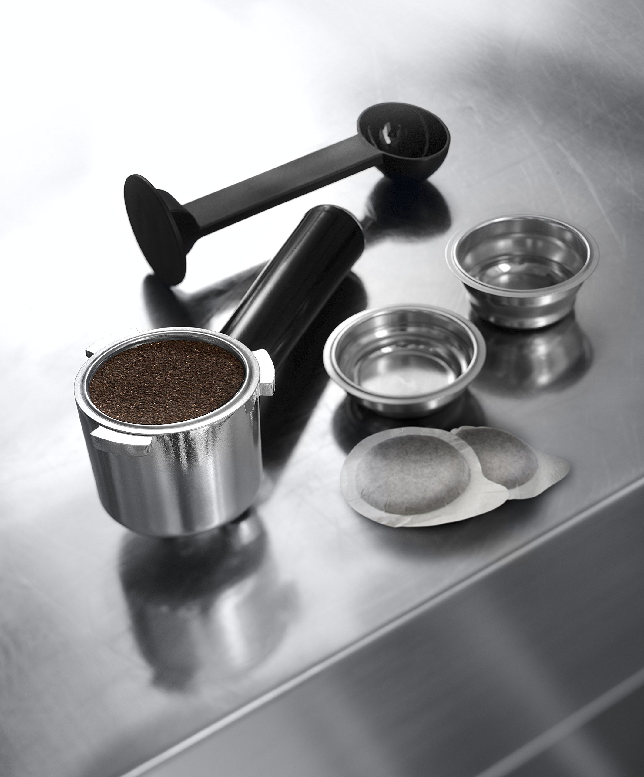 【Appliances】15 Bar Stainless Steel Slim Espresso & Cappuccino Machine,Advanced Cappuccino System