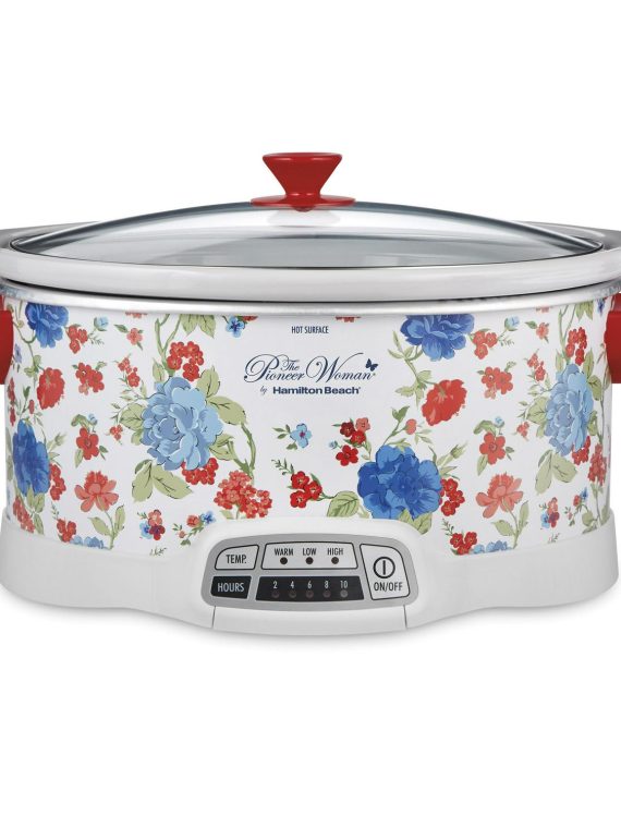 2026 The Pioneer Woman Classic Charm 7-qt Programmable Slow Cooker by Hamilton Beach