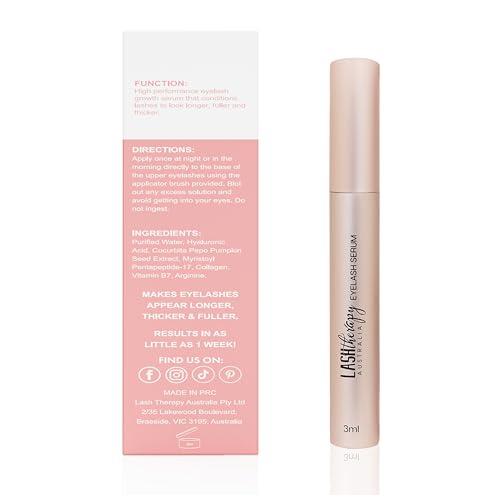 2026 Lash Therapy Australia Lash Serum  Eyelash Growth Serum  Lash Growth Serum  Eyelash Serum To Grow Lashes  Lash Boost Serum  Lash Enhancing Serum  Cruelty Free  3ml