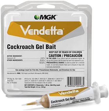 2026 Vendetta Roach Gel Bait Insecticide – 4 Tubes x 30gms MGK1003