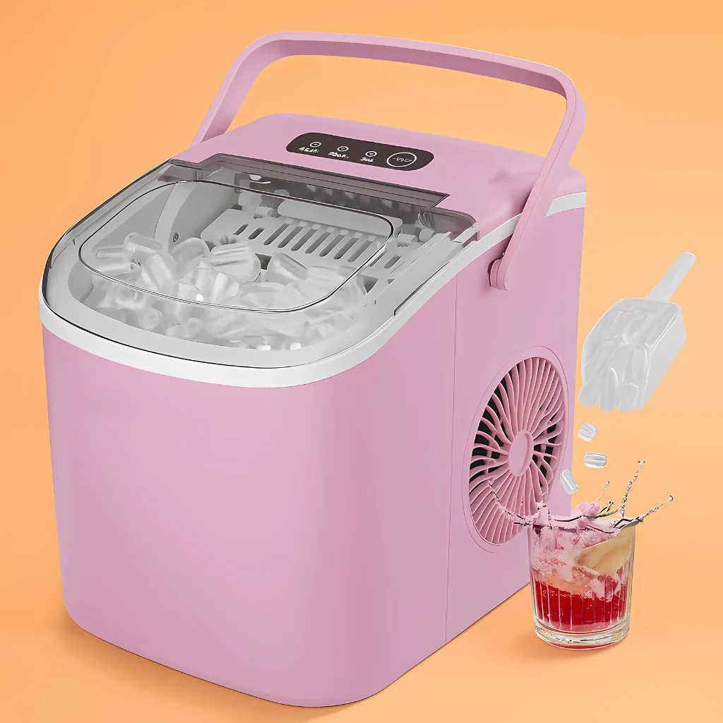 🔥 Hicon Countertop Ice Maker Machine With Handle And Scoop