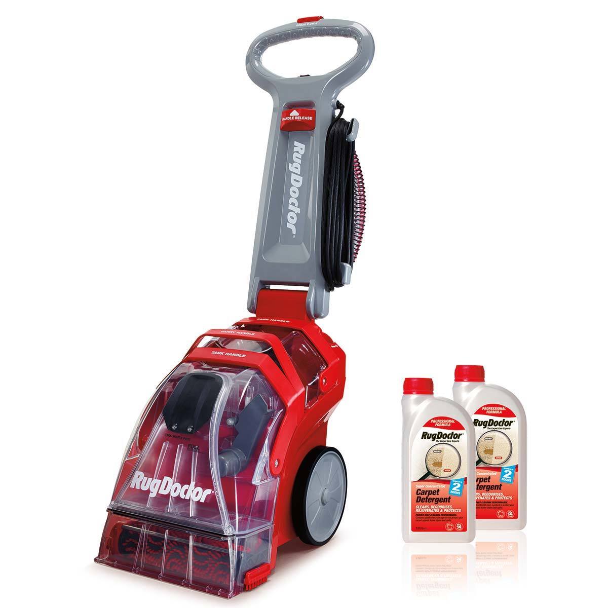 Rug Doctor Deep Carpet Cleaner with 2 x 1L Carpet Detergent  flarmor