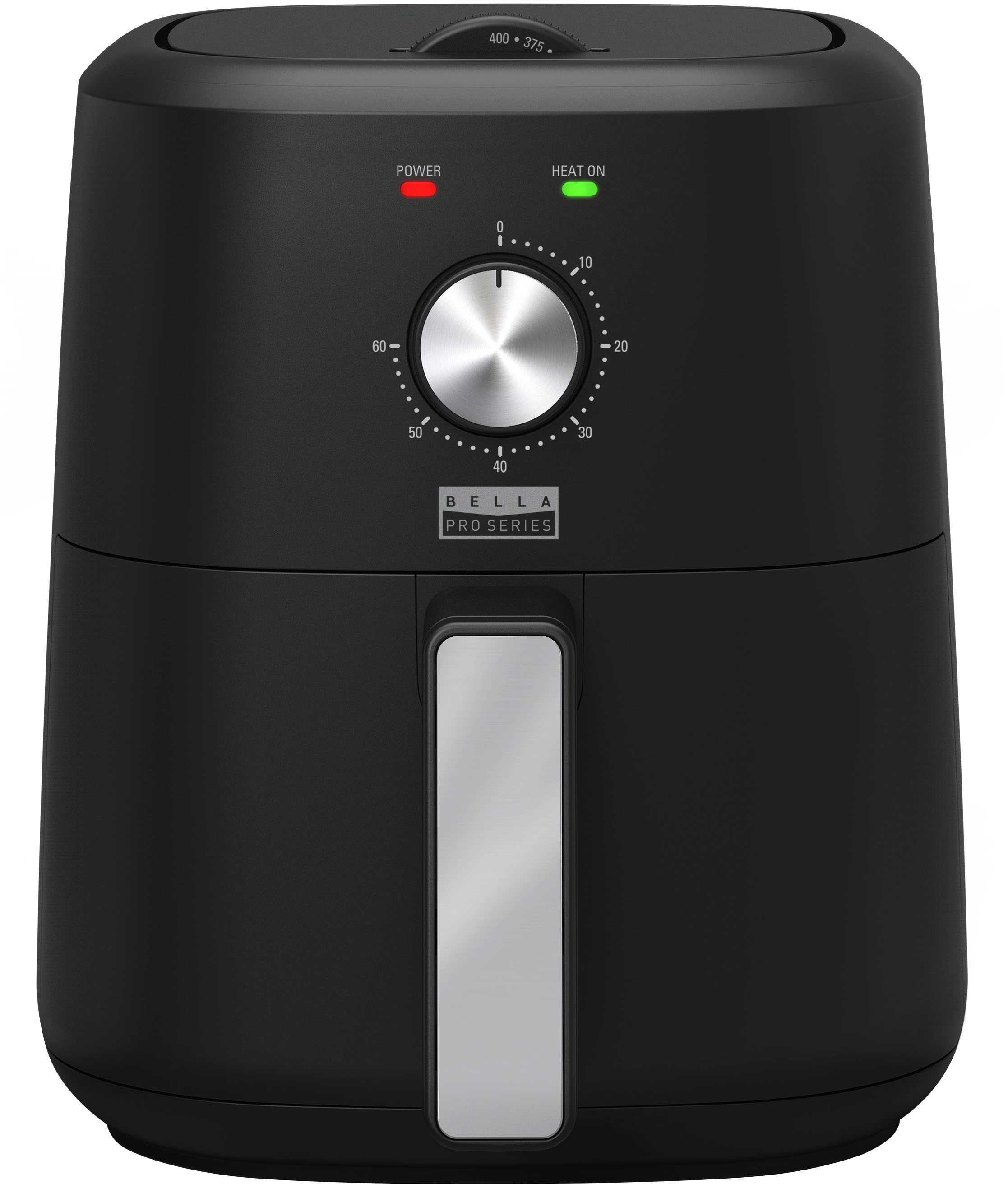 2026 Bella Pro Series – 3-qt. Analog Air Fryer – Black