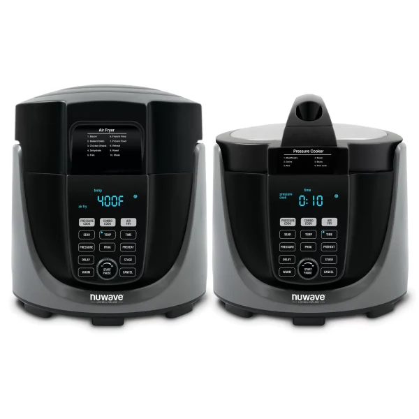 33801 6 qt. . Black Electric Pressure Cooker Air Fryer with 300 Pre-Programmed Recipes