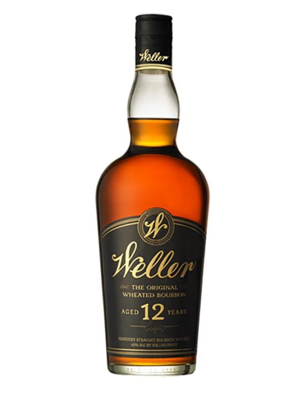 Weller 12 Year Old Bourbon Whiskey – Smooth, Balanced Flavor, Deep Bronze, Wheated Bourbon, 750ml