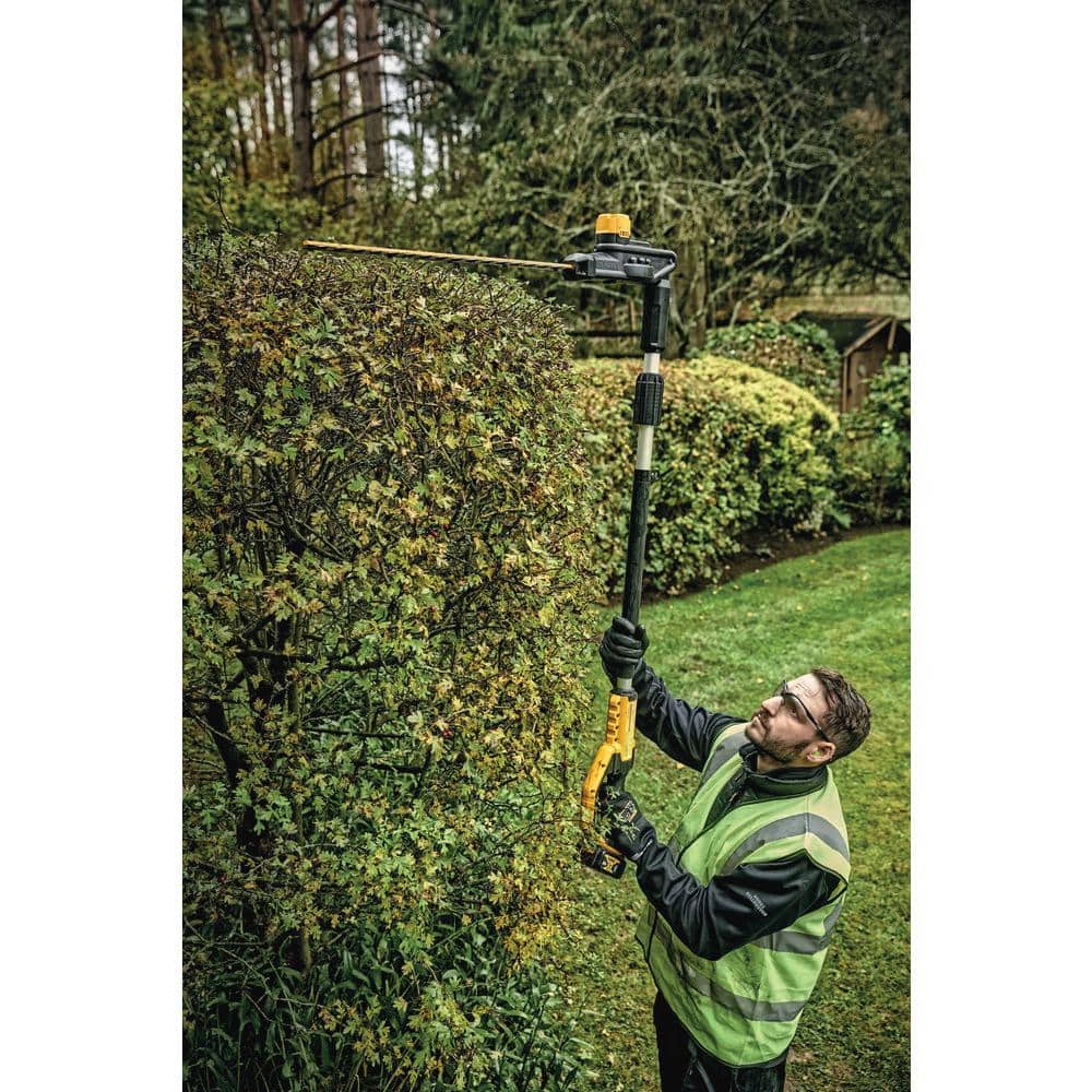 20V MAX Cordless Battery Powered Pole Hedge Trimmer Kit with (1) 4Ah Battery, Charger & Accessories DCPH820M1