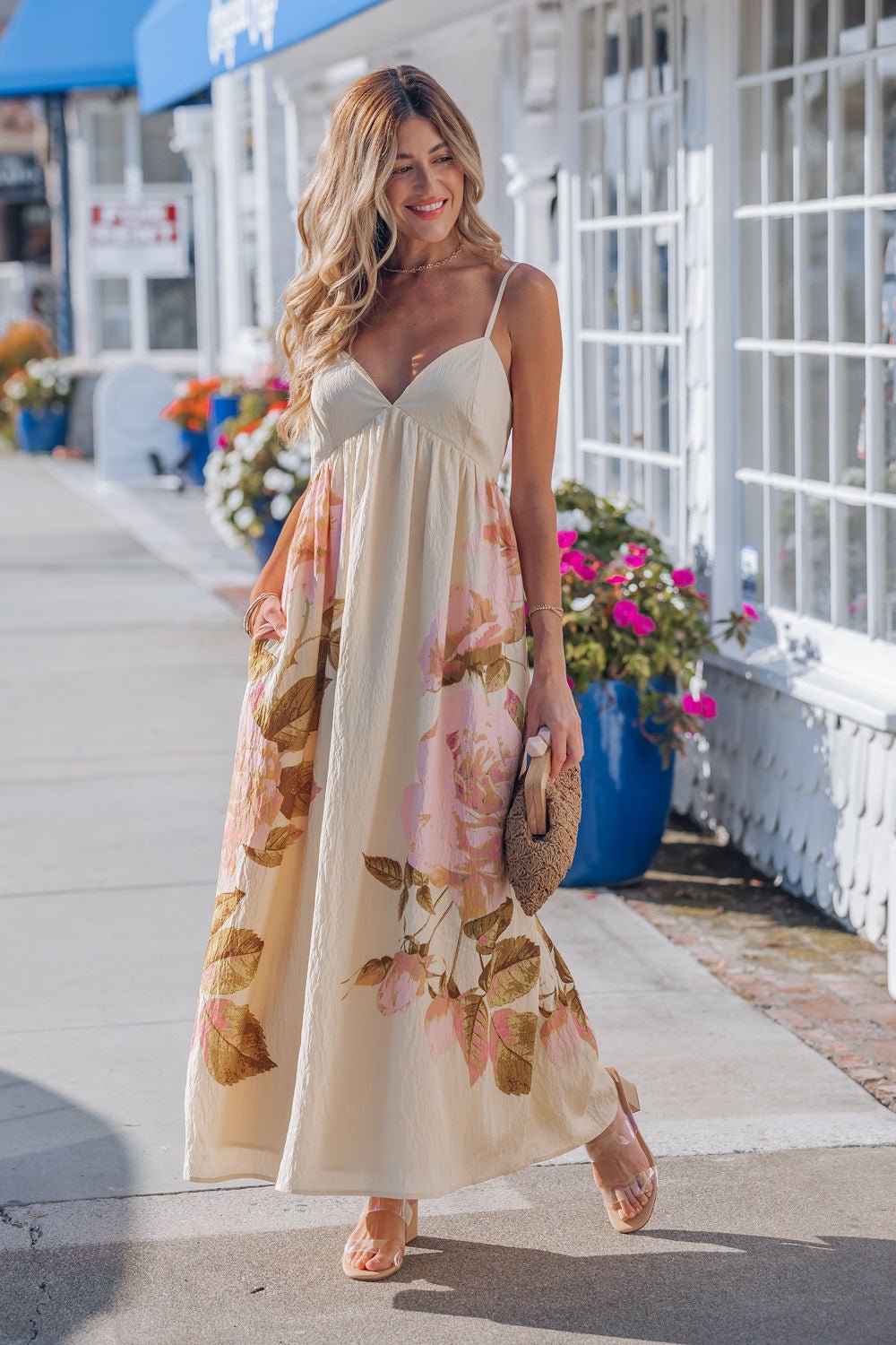 Buttercup Floral Print Maxi Dress
