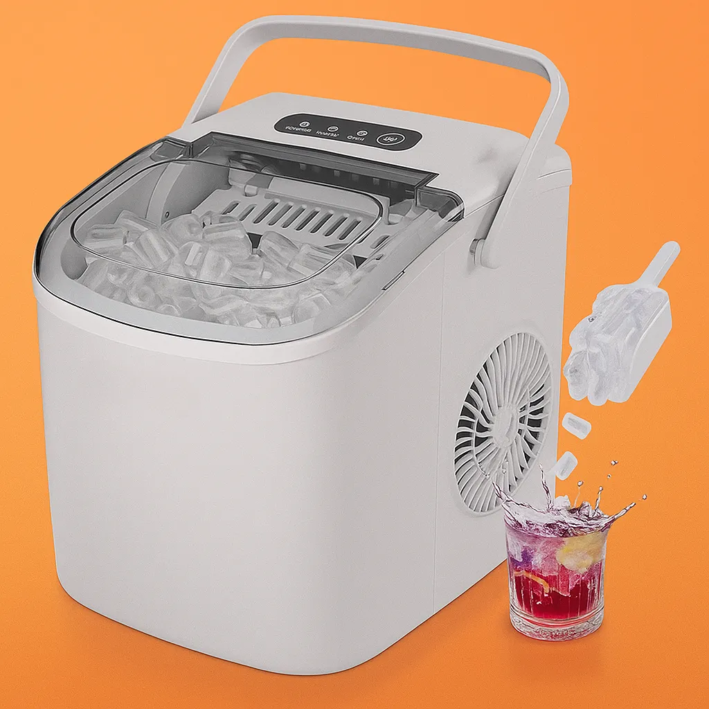 🔥 Hicon Countertop Ice Maker Machine With Handle And Scoop